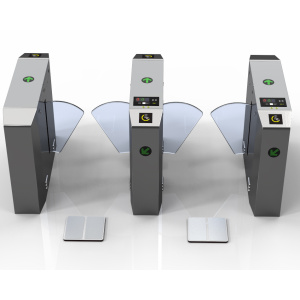 ESD Flap Turnstile Biometric Access Control