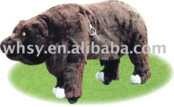 Amusement equipment kiddie rides battery vehicles bionic animals brown bearNO.SYZX
