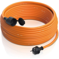 Orange Waterproof Outdoor Schuko Euro Extension Cord
