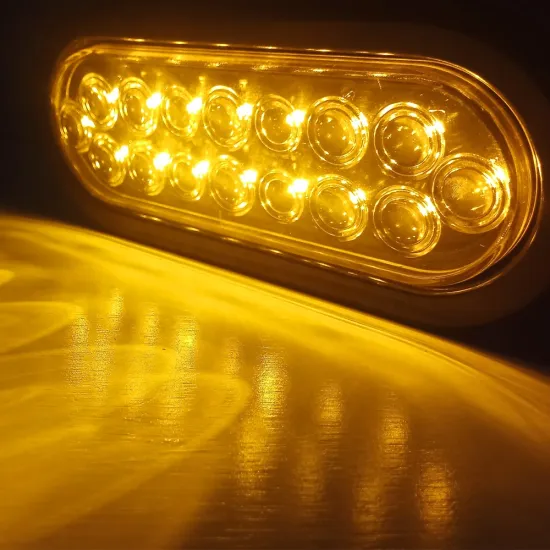 12V Oval LED Park Trailer Stop Turn Tail Light for Truck