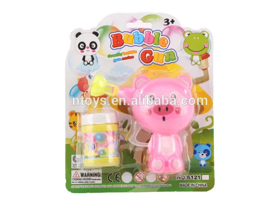 Bubble gun toy lovely animal monkey and pig 6656722/24