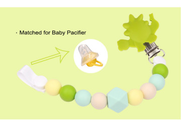 Kean New Clip 100% BPA Free Silicone Baby Pacifier Holder, Pacifier Clip