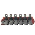 Directional Control Valves 6 lever Spring returning hydraulic monoblock direction valve Supplier