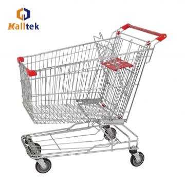 Asian Metal Supermarket Shopping Trolley