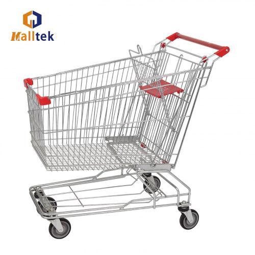 Asian Metal Supermarket Shopping Trolley