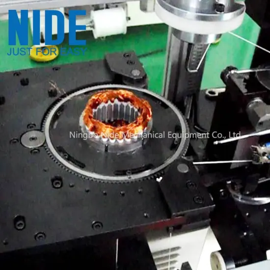 Induction motor stator atuoamtic  coil lacing machine