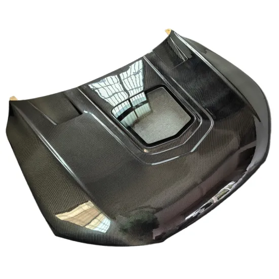 High quality IM style 3K carbon fiber semi transparent engine hood for the 16-18 year Audi A7 body kit