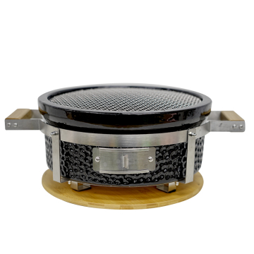 Portable Kamado Ceramic BBQ Grill: Auplex Round Japanese Charcoal Grill