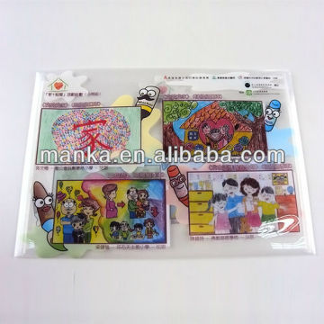Beautiful cartoon print pvc file folder for giftware