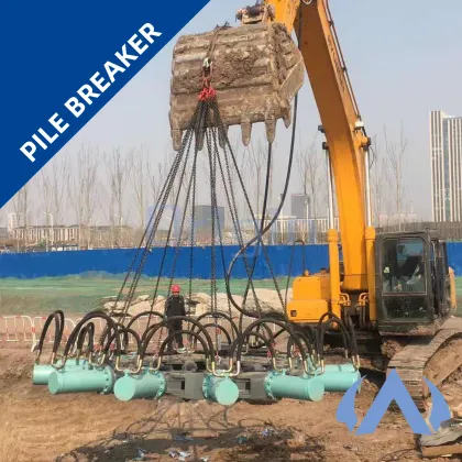 Round Concrete Pile Breaker Hydraulic Cutting Pile