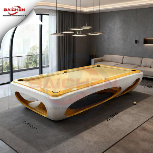 Özel Ahşap Kaplamalı Şık Bilardo Masası