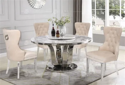Rose Gold & Marble Table Chairs & Dining Sets for Sale