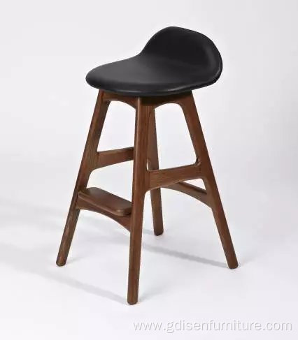Scandinavian upholstery Erik wooden counter stools
