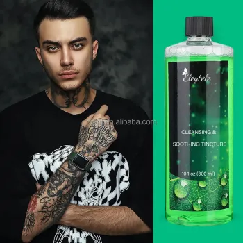 Green Tattoo Soap: Deep Cleansing, Organic, Vegan, and Quickly Healing Tattoo Cleanser