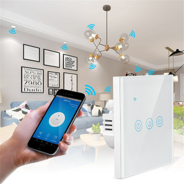 Zigbee Wall Smart Light Switch: Remote Control 1-4 Gang Touch Switch untuk Rumah Pintar di EU &amp; UK