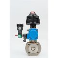 Pneumatic wafer ball valve supply