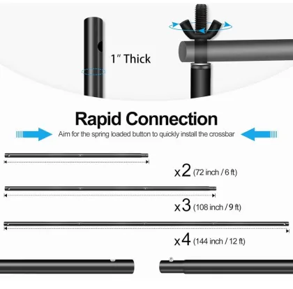 Photographic Equipment Tripod Backdrop Stand for Photo Studio Backgrounds