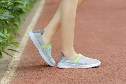 Silver Neat hand-woven Lightweight Outdoor Woven Loafers