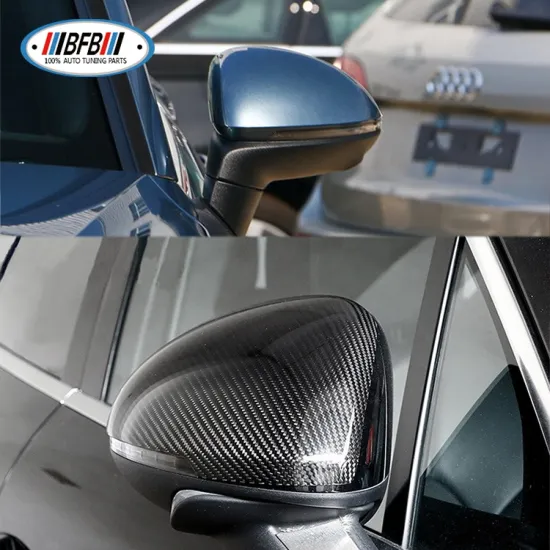 Real Dry Carbon Fiber Side Mirror Cover Add-on Style for Porsche Cayenne 2014-2017