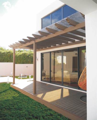 Outdoor Wood Plastic Composite Pergola