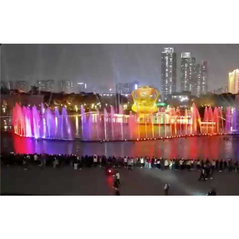 Big Colorful Dancing Fountain