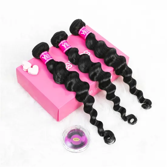 Virgin Cuticle Aligned Hair Free Shipping Factory Wholesale Price Yeswigs Human Hair Extension Loose Deep Wave Hair Weaves