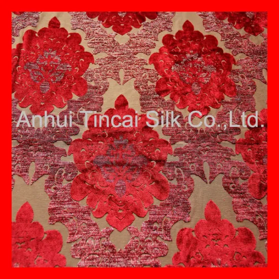 100% Polyester Knitted Jacquard Velvet Fabric