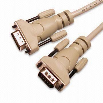 DVI Cable Assemblies, Available with Gold or Nickel Plated Plug, Customized Lengths are Accepted