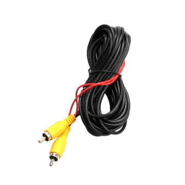 RCA AV Cable Wire Harness for Car Rear View Camera - 6m Video Extension Cable