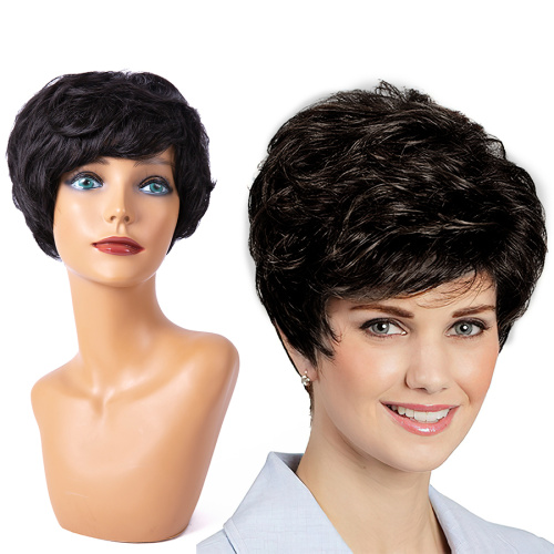 Short Curly Pixie Cut Synthetic Wig For Women