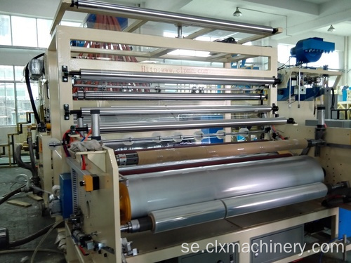 Plastmaskiner Stretch And Cling Film Rewinding Machine