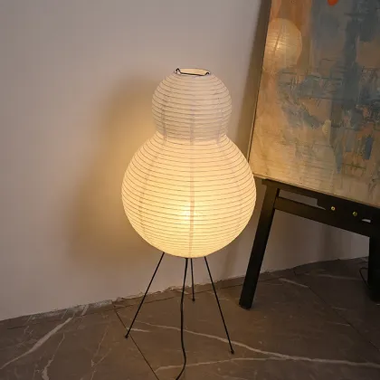 White Japanese Rice Paper Table Lamp Shades for Modern Home Decor
