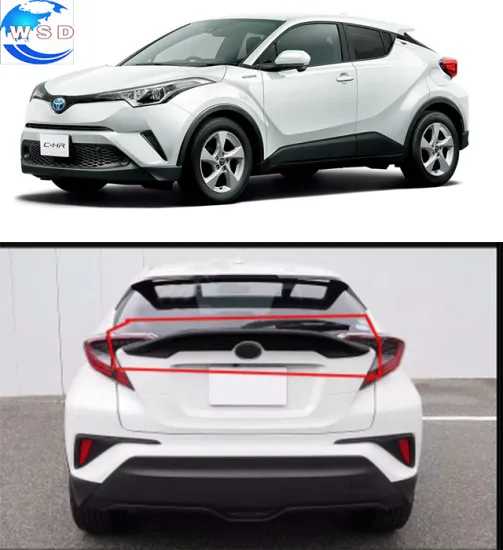 ABS Carbon Fiber Car Rear Trunk Spoiler Wing for Toyota CH-R 2018-2019