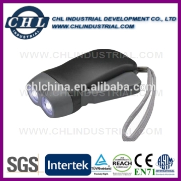 High quality China supplier hand crank flashlight