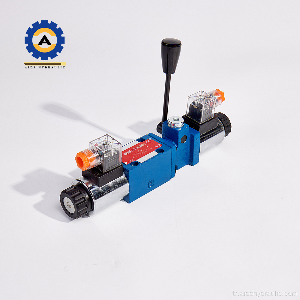 Manuel elektrik entegre solenoid yön valfi