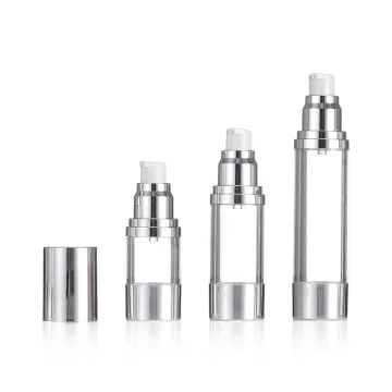 Luxury Electroplated Cosmetic Airless Pump Bottle 30ml