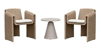 Kim PE Rattan Patio Lounge chair Set
