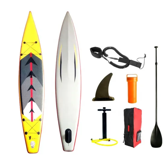 12.6' x 28'' x 6'' Race SUP Board - Inflatable Paddle Board with Pump