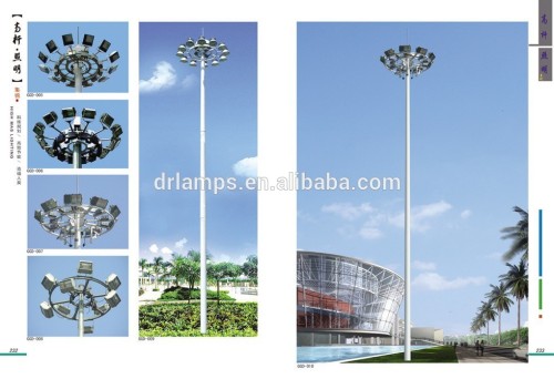 Auto Pole 20m High Mast Light Pole Auto Lifting Manufacturer Direct Sale, High ...