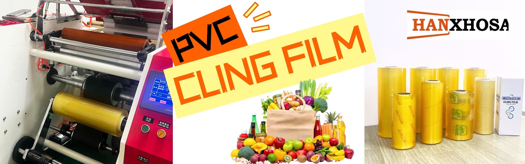 PVC Cling Film Jumbo Roll PVC Cling Film Jumbo Roll