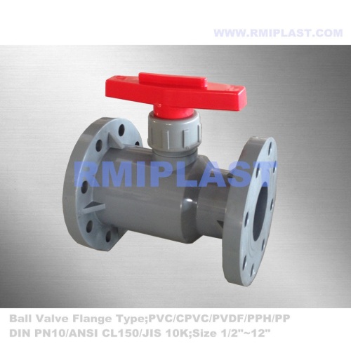 CPVC Ball Valve DN100 DN125 DN150 For Chemical