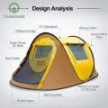 2 Person UV Protection Climbing Tent Outerlead 2-3 Person Portable Ship Type Beach Tent Factory