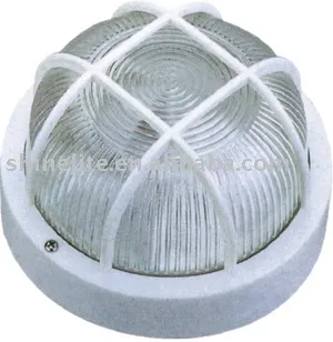 Plastic round bulkhead light