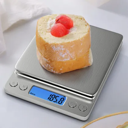 Stainless Steel Electronic Scales for Kitchen and Home - Small Gram Baking and Jewelry Weighing