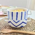 Binaural zuppa insalatiera frutta in ceramica bianca