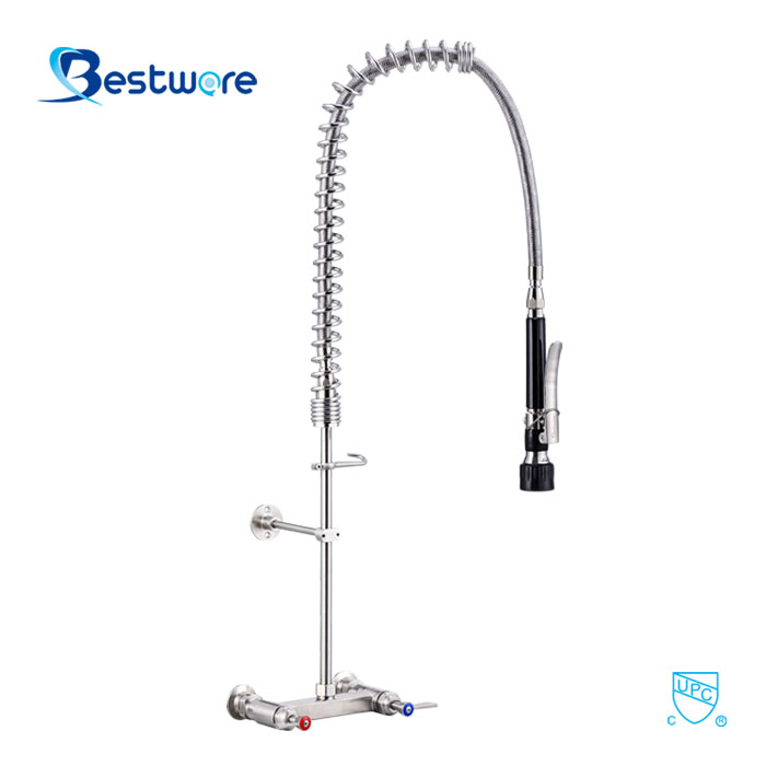 Monte en pared lavado de mano fregadero Faucet comercial