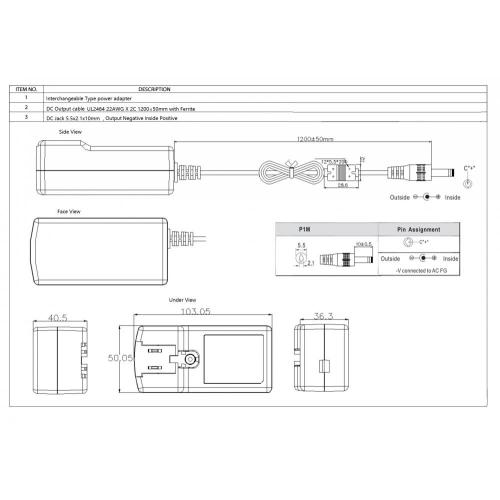 18v 3A Interchnaging Interchnageble Alimentatore