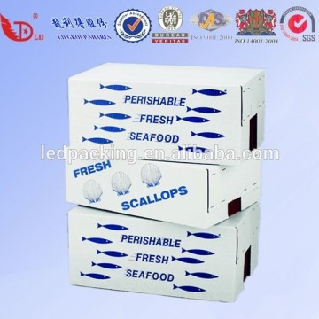 Water-proof custom corrugated seafood box with good quality