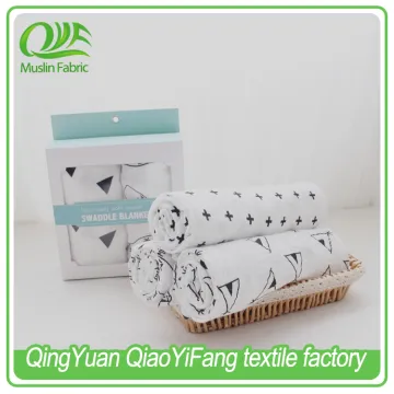 Hot sale, baby muslin swaddle blanket, 47"*47"