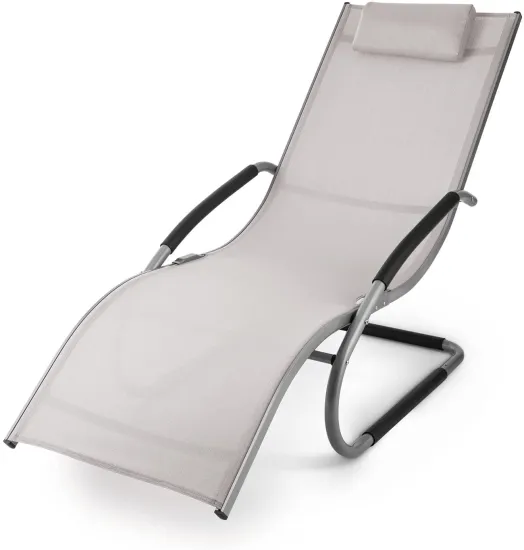 Aluminum Frame Sun Lounger Chair for Outdoor Sunbathing and Relaxation
